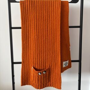 Orange Knit Anya Hindmarch Scarf